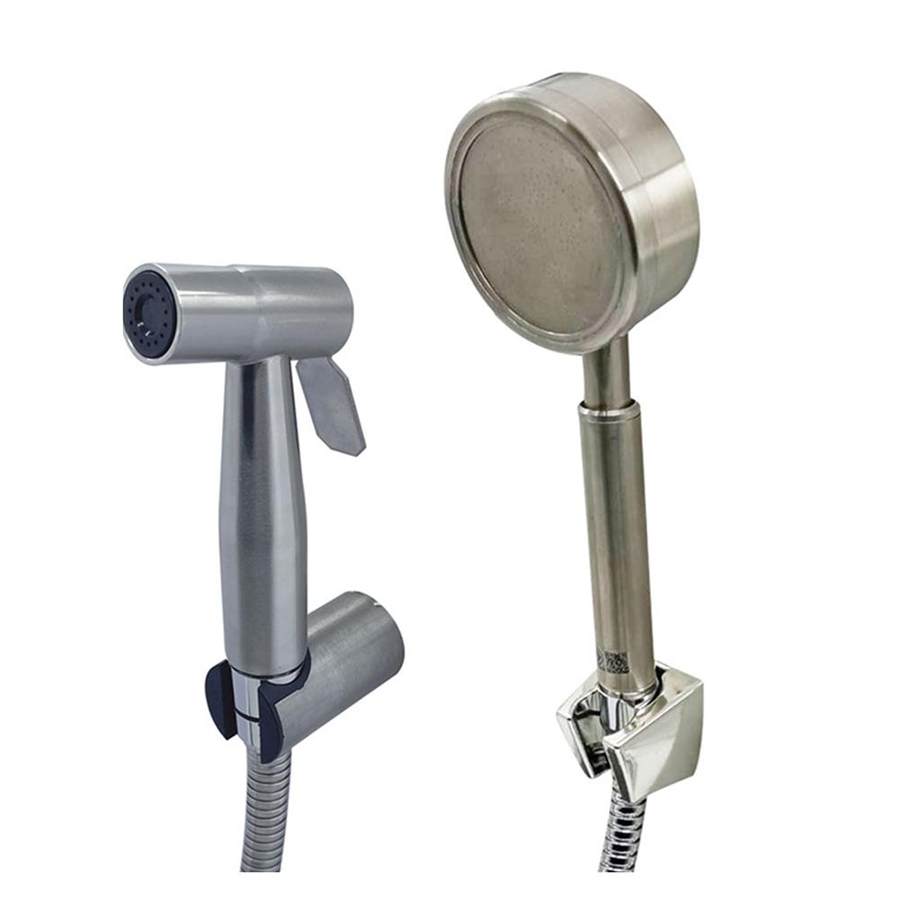 ชุดฝักบัวสายอ่อน 1 ระดับ พร้อมสายฉีดชำระ HOEN HOME-203-1S