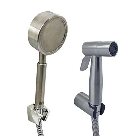 ชุดฝักบัวสายอ่อน 1 ระดับ พร้อมสายฉีดชำระ HOEN HOME-203-1S_0