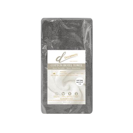 ผ้าขนหนู DREAMERY ขนคู่ GR 1LB 12X12 นิ้ว สีเทา (แพ็ก 5 ชิ้น)_2