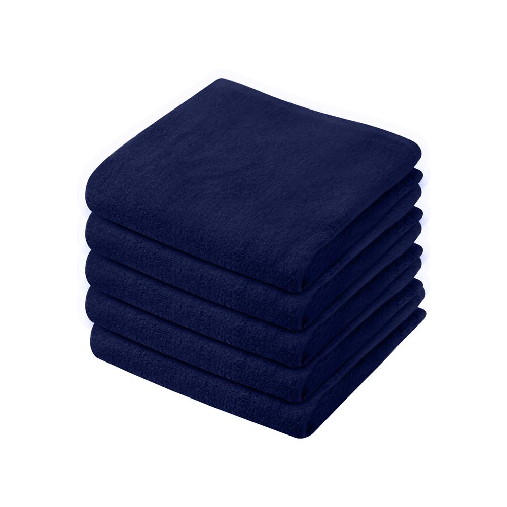 ผ้าขนหนู DREAMERY ขนคู่ NV 1.5LB 12X12 นิ้ว สี NAVY (แพ็ก 5 ชิ้น)