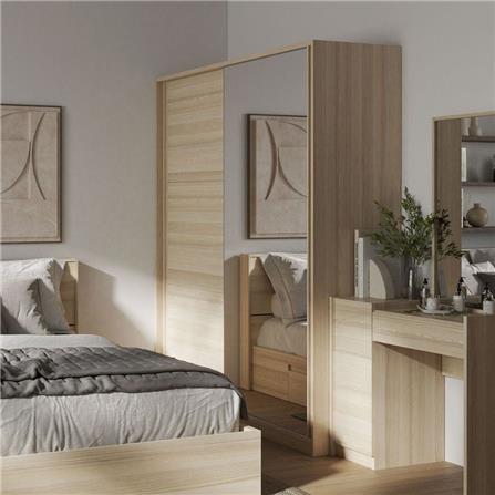 ตู้เสื้อผ้าบานเลื่อน KONCEPT HAKONE 19231141 160 ซม. สี CANYON OAK_3