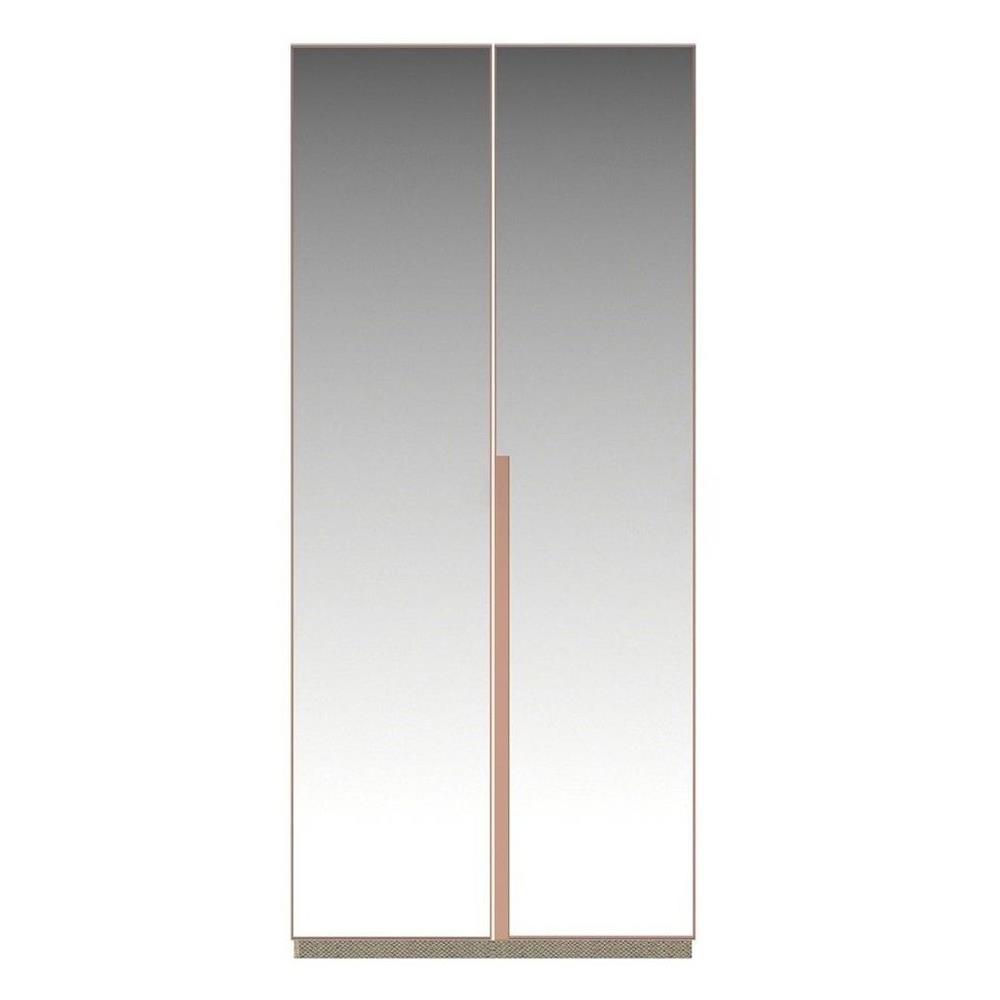 ตู้เสื้อผ้า 2 บานเปิด SB BUILT IN WARDROBE PLUS 59061323 100 ซม. สีโรสโกลด์/RIO BROWN