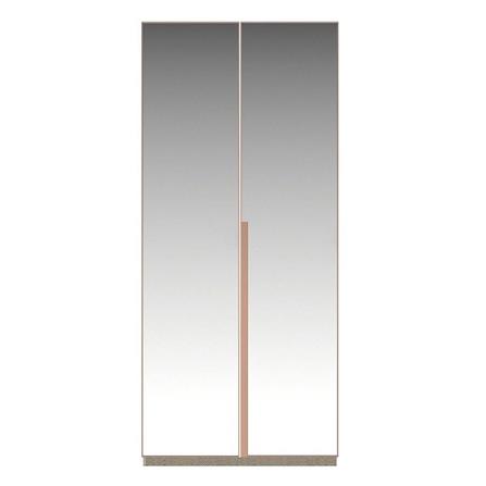 ตู้เสื้อผ้า 2 บานเปิด SB BUILT IN WARDROBE PLUS 59061323 100 ซม. สีโรสโกลด์/RIO BROWN_0