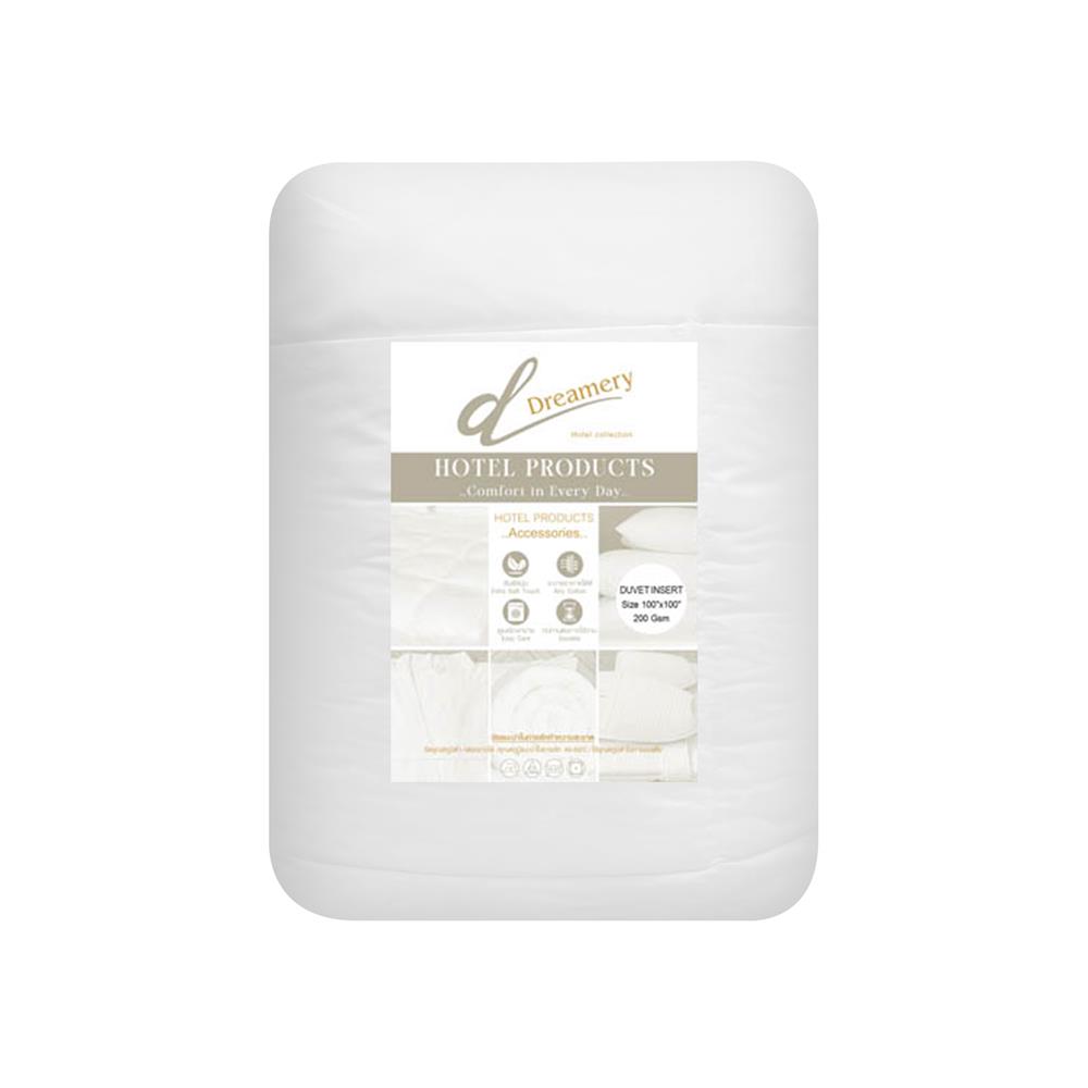 ไส้ผ้านวม DREAMERY POLY 200GSM 100X100 นิ้ว สีขาว