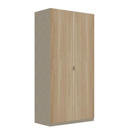 ตู้เสื้อผ้า 2 บานเปิด SB BUILT IN WARDROBE PLUS 59061774 100 ซม. สี RIO BROWN_1