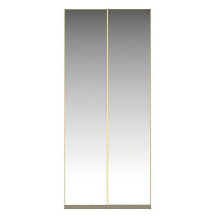 ตู้เสื้อผ้า 2 บานเปิด SB BUILT IN WARDROBE PLUS 59061319 100 ซม. สีทอง/RIO BROWN_0