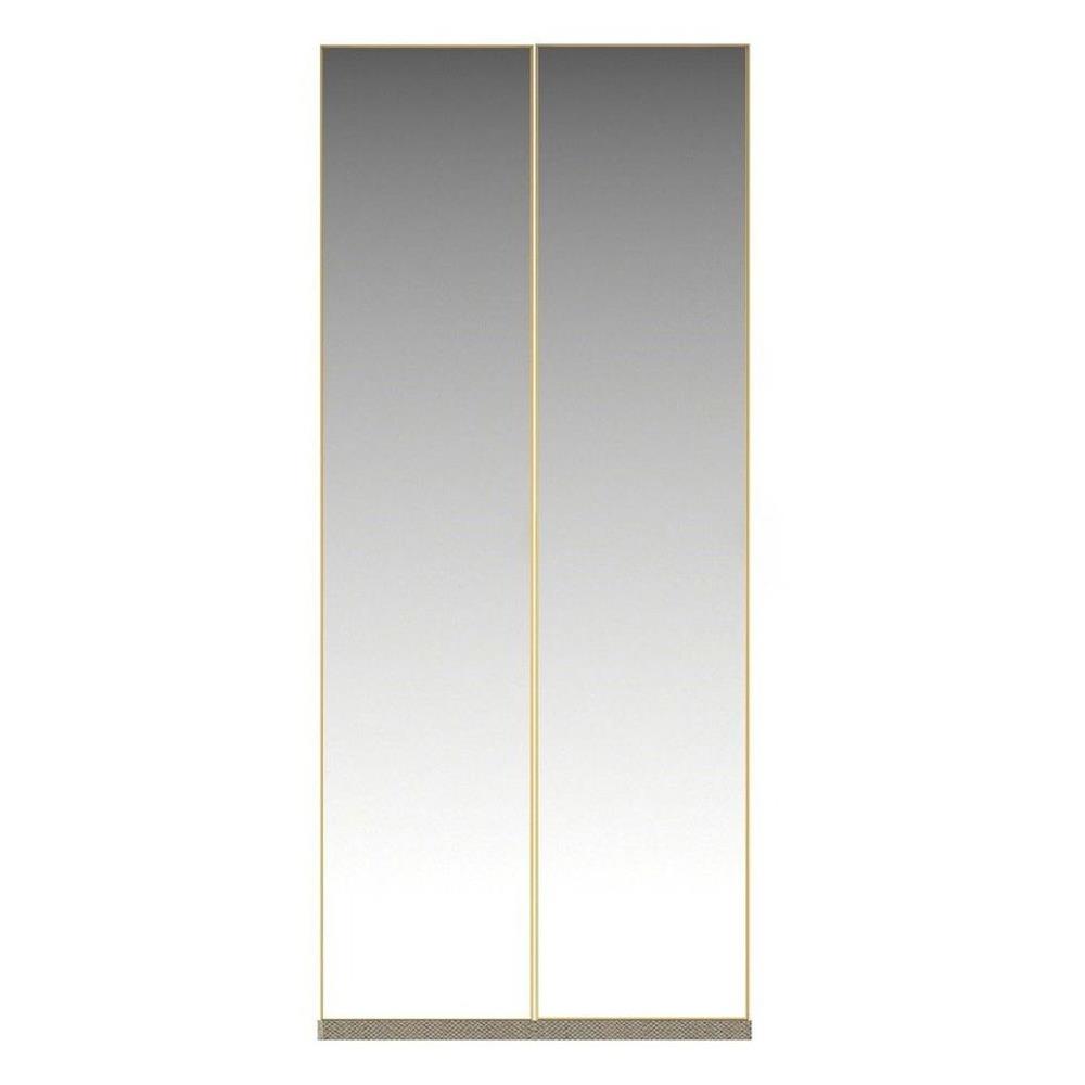 ตู้เสื้อผ้า 2 บานเปิด SB BUILT IN WARDROBE PLUS 59061318 100 ซม. สีทอง/RIO BROWN