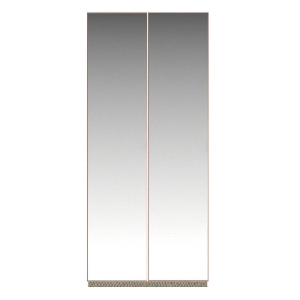 ตู้เสื้อผ้า 2 บานเปิด SB BUILT IN WARDROBE PLUS 59061316 100 ซม. สีโรสโกลด์/RIO BROWN