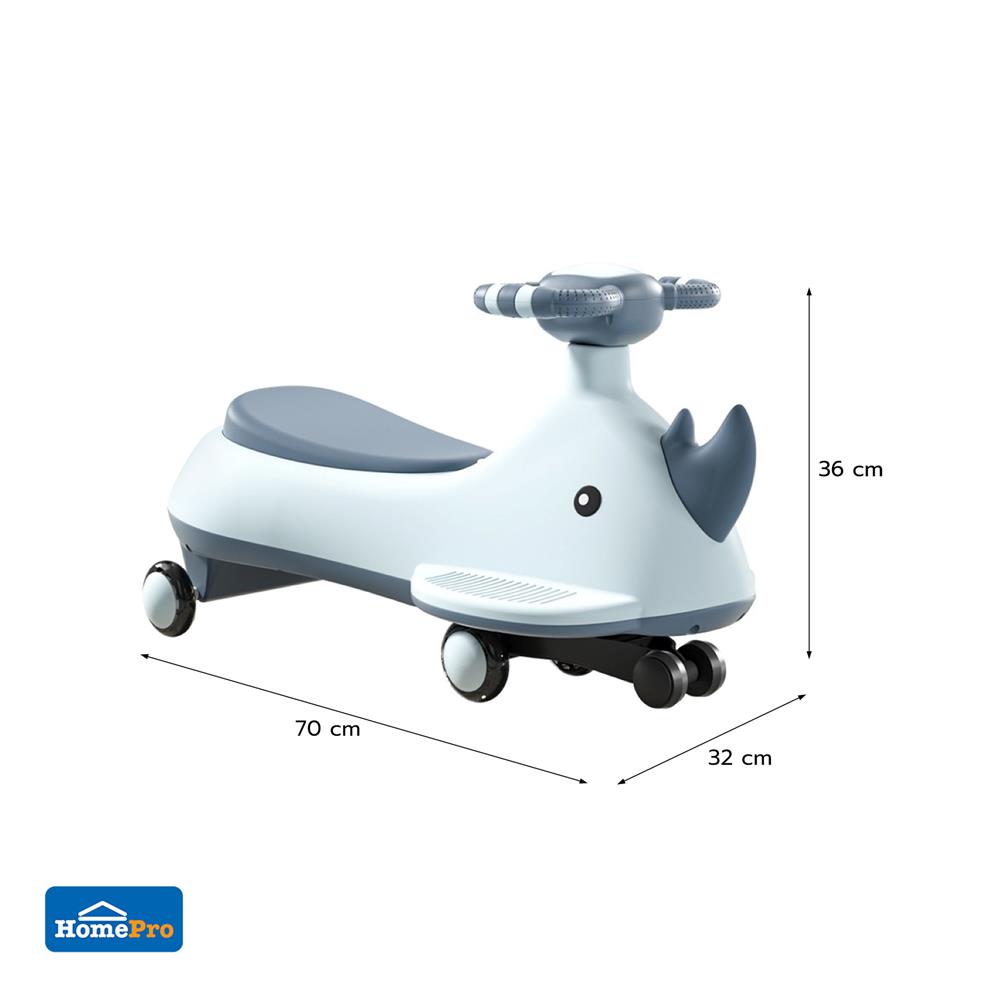 รถทรงตัว GRANDE ดุ๊กดิ๊กน้องแรด สีฟ้า