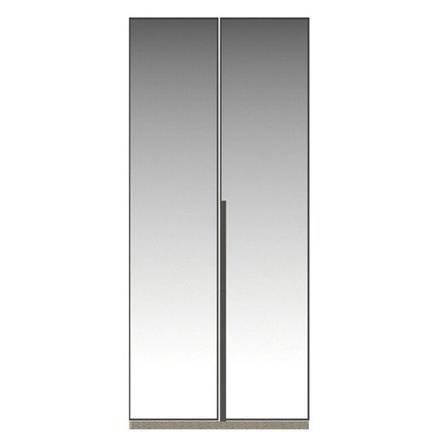 ตู้เสื้อผ้า 2 บานเปิด SB BUILT IN WARDROBE PLUS 59061327 100 ซม. สีดำ/RIO BROWN_0