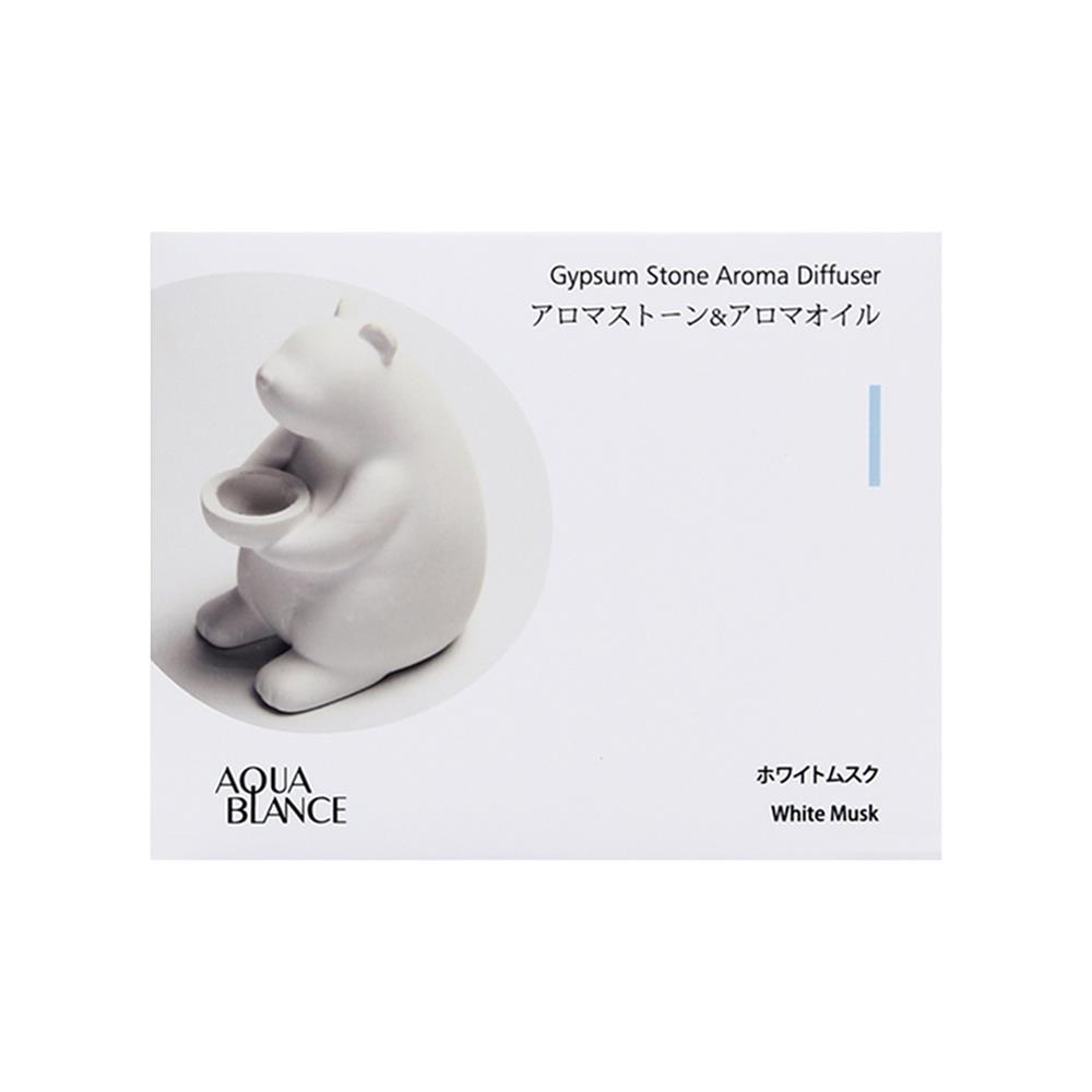 ชุดหินอโรม่าพร้อมน้ำมันหอมระเหย PORRIN BEAR 10 มล. WHITE MUSK