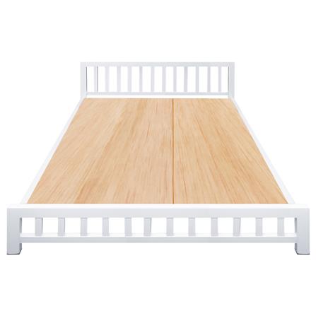 เตียงเหล็ก 5 ฟุต THAIBULL SSTVIE032-150W สีขาว_1