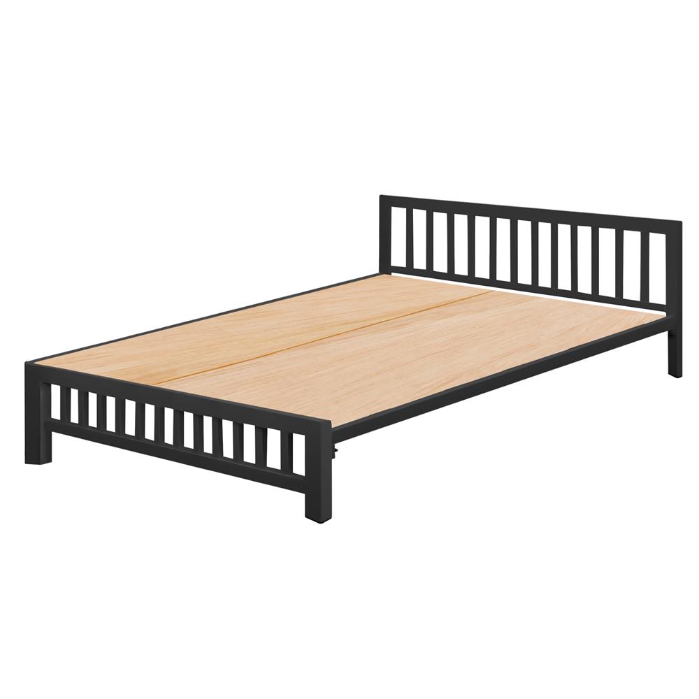 เตียงเหล็ก 5 ฟุต THAIBULL SSTVIE032-150W สีดำ