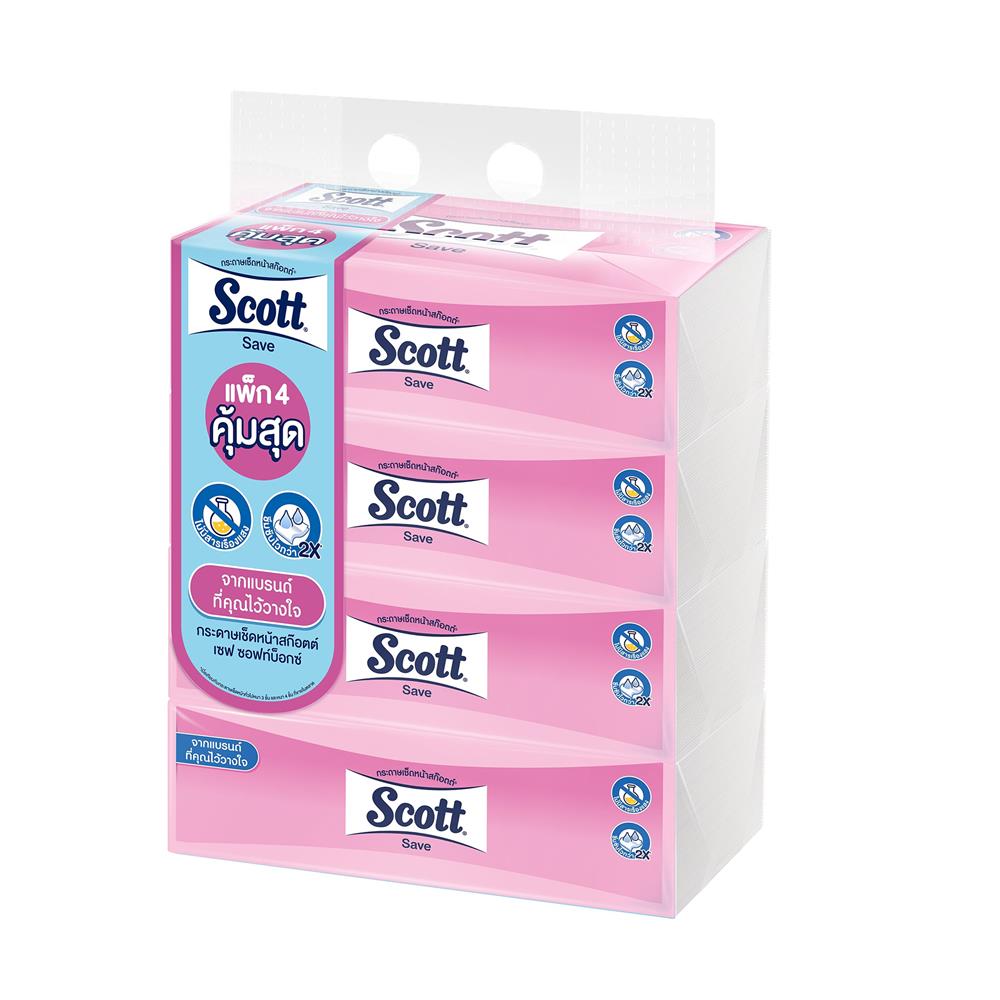 กระดาษเช็ดหน้า SCOTT SAVE (แพ็ก 4 ชิ้น)