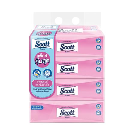 กระดาษเช็ดหน้า SCOTT SAVE (แพ็ก 4 ชิ้น)_1