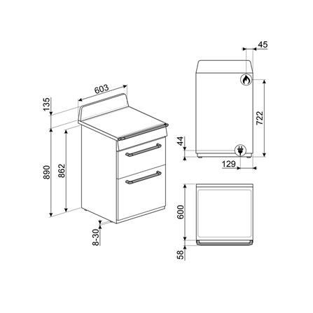 เตาปรุงอาหารแก๊ส SMEG TR62P_3