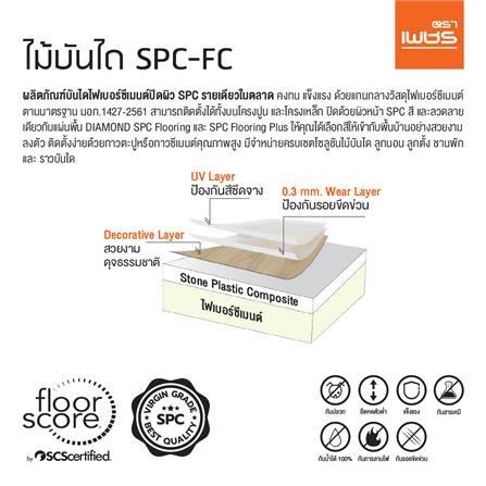 ราวจับบันได SPC ตราเพชร 7x300x2.5 ซม. สีเบจ_5