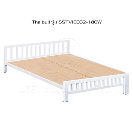 เตียงเหล็ก 6 ฟุต THAIBULL SSTVIE032-180W สีขาว_2