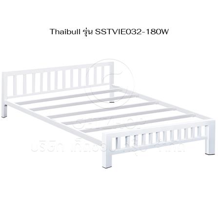 เตียงเหล็ก 6 ฟุต THAIBULL SSTVIE032-180W สีขาว_5