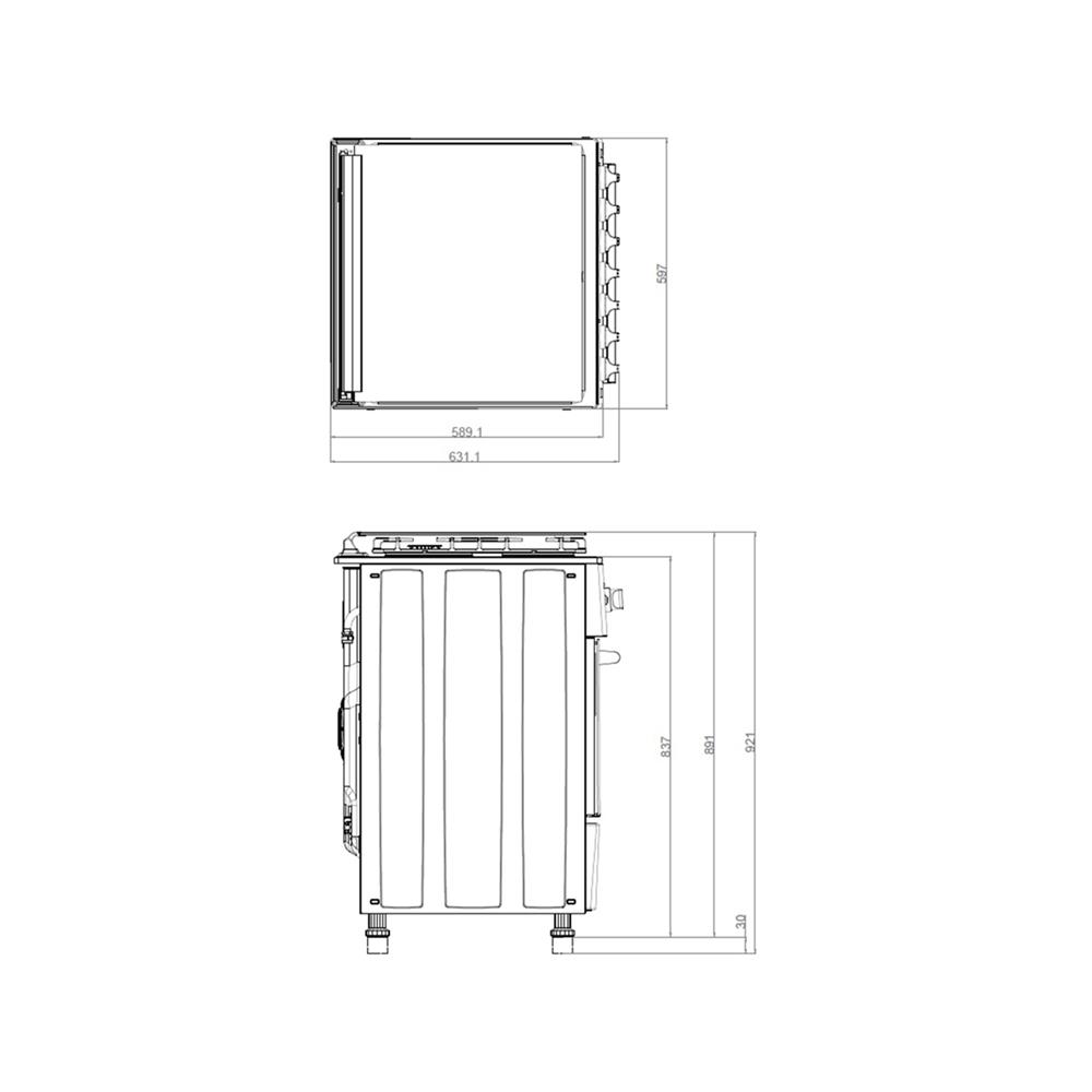 เตาปรุงอาหารแก๊ส AXIA ABSOLUTE 60