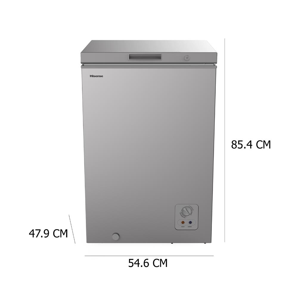 ตู้แช่ 2 ระบบ HISENSE LF129N4TW1 3.7 คิว สีเทา