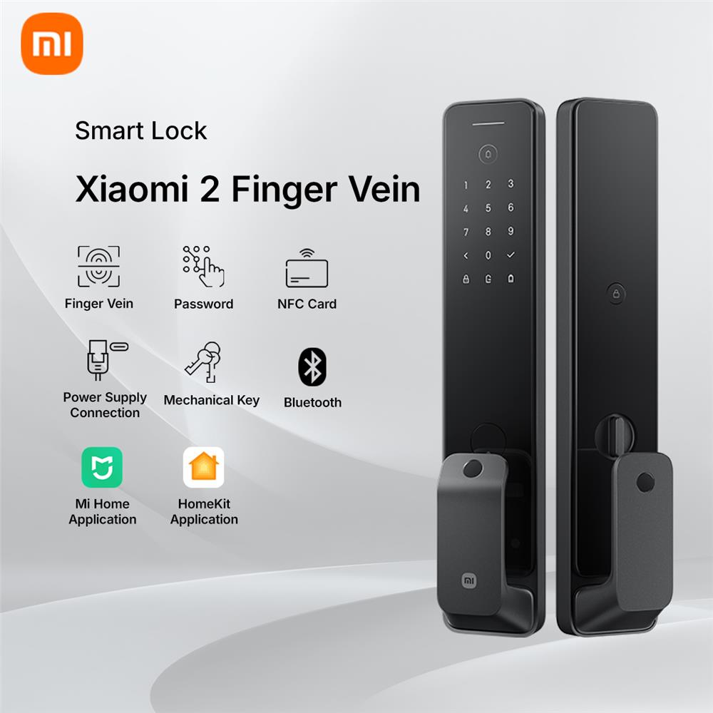 กลอนดิจิตอล XIAOMI 2 FINGER VEIN EDITION สีดำ