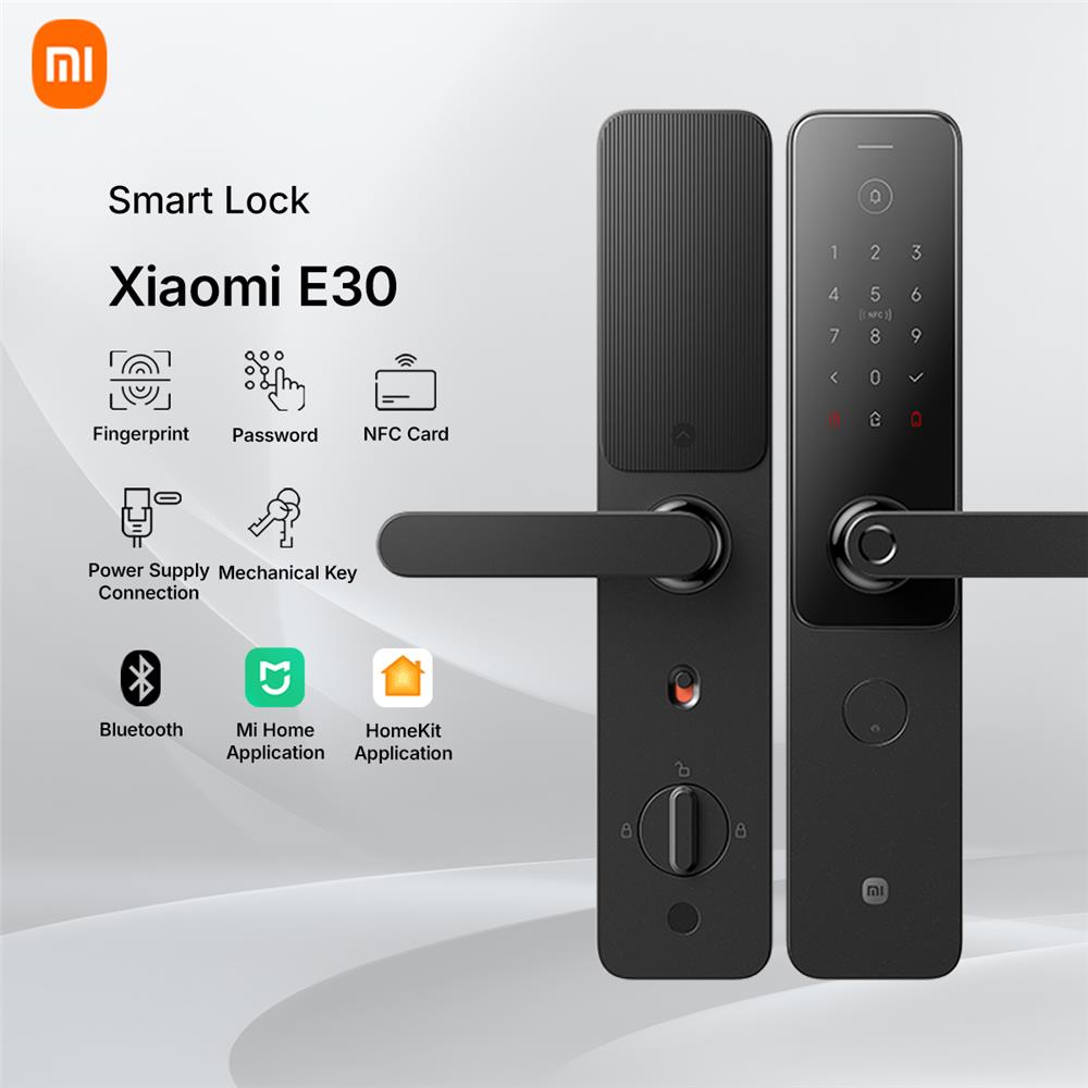 กลอนดิจิตอล XIAOMI E30 สีดำ