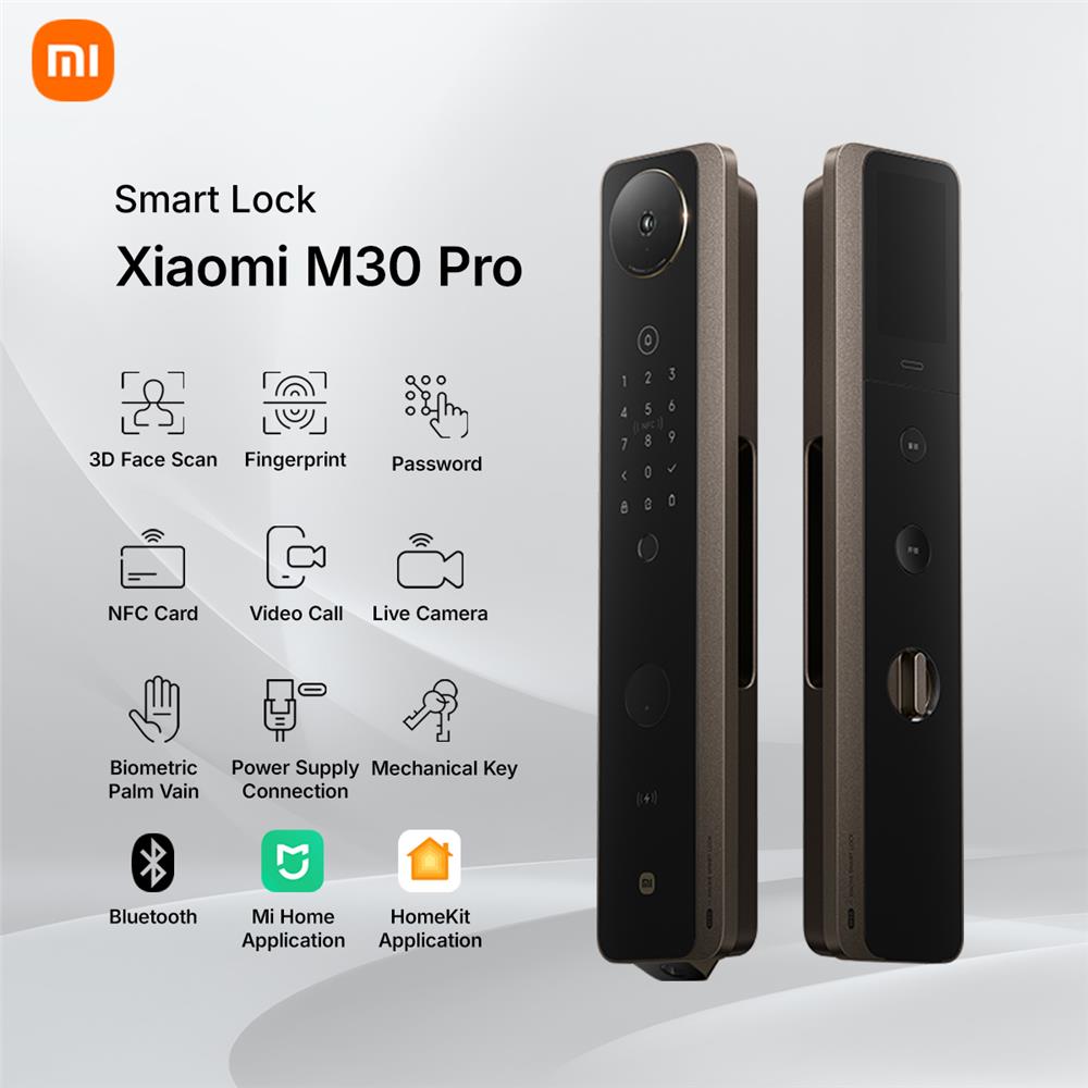 กลอนดิจิตอล XIAOMI M30 PRO สีดำ