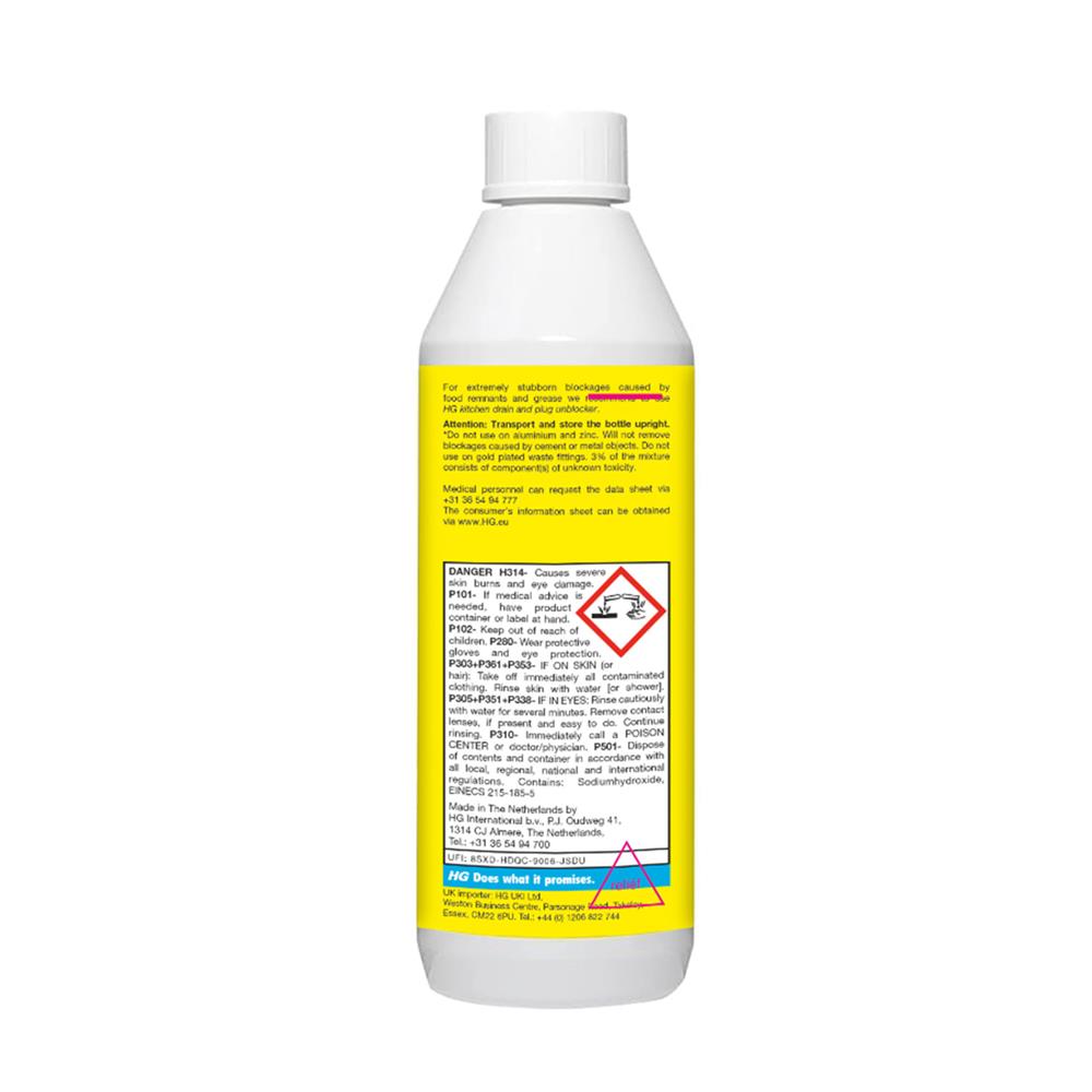 น้ำยาขจัดท่ออุดตัน HG 500 มล.