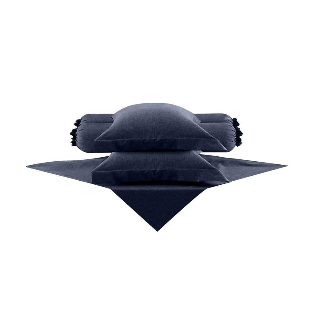 ชุดผ้าปูที่นอน 6 ฟุต 5 ชิ้น LOTUS ATTITUDE ELEMENTS INDIGO