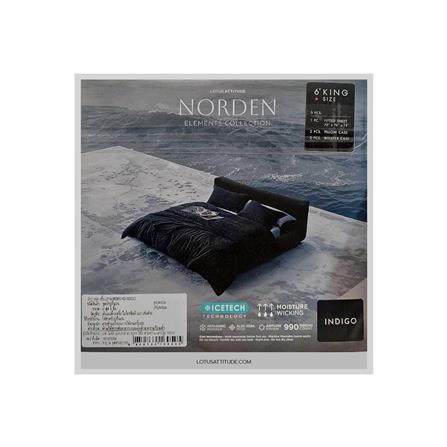 ชุดผ้าปูที่นอน 6 ฟุต 5 ชิ้น LOTUS ATTITUDE ELEMENTS INDIGO_6