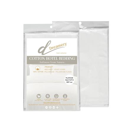 ปลอกหมอนหนุน DREAMERY CT250T SATEEN 21X37 นิ้ว สีขาว แพ็ก 2 ชิ้น_2