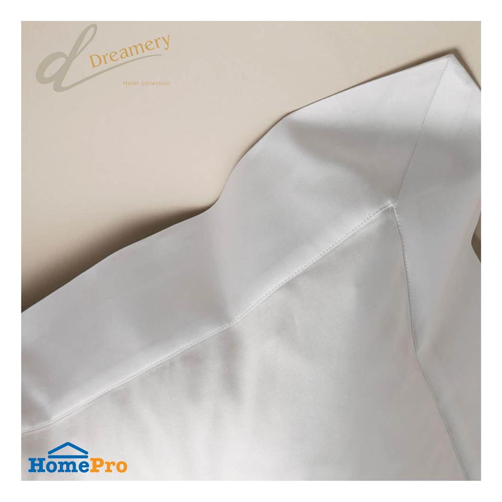ปลอกหมอนหนุน DREAMERY CT250T SATEEN FLANGE 21X37 นิ้ว สีขาว แพ็ก 2 ชิ้น