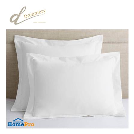 ปลอกหมอนหนุน DREAMERY CT250T SATEEN FLANGE 21X37 นิ้ว สีขาว แพ็ก 2 ชิ้น_3