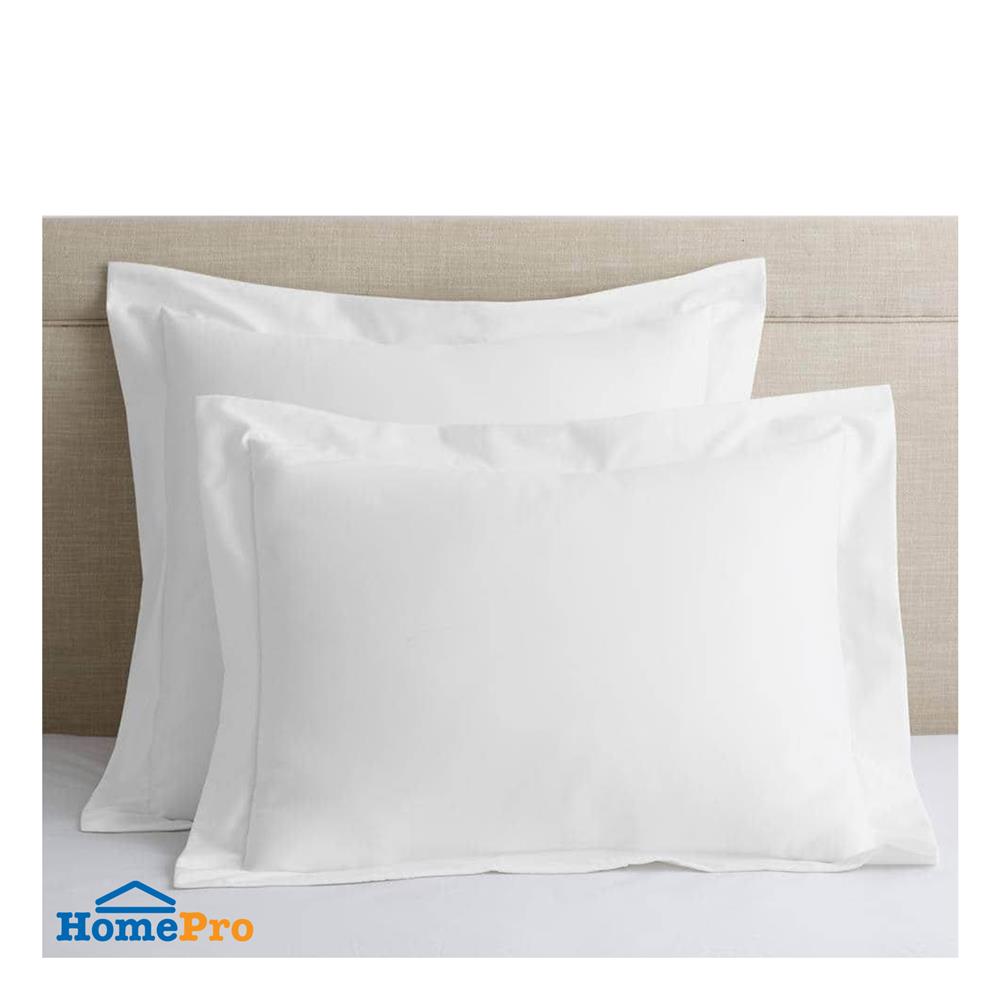 ปลอกหมอนหนุน DREAMERY CT250T SATEEN FLANG 20X30 นิ้ว สีขาว (แพ็ก 2 ชิ้น)