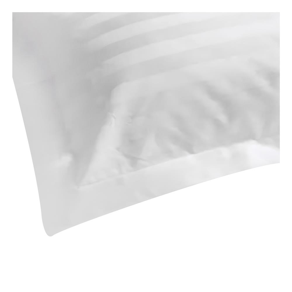 ปลอกหมอนหนุน DREAMERY CT250T STRIP FLANGE 21X37 นิ้ว สีขาว แพ็ก 2 ชิ้น