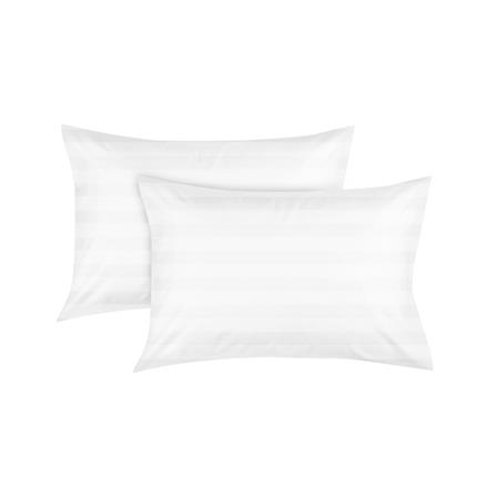 ปลอกหมอนหนุน DREAMERY CT300T STRIP 20X30 นิ้ว สีขาว (แพ็ก 2 ชิ้น)_0