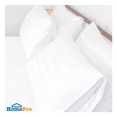 ปลอกหมอนหนุน DREAMERY CT250T STRIP 21X37 นิ้ว สีขาว (แพ็ก 2 ชิ้น)_2