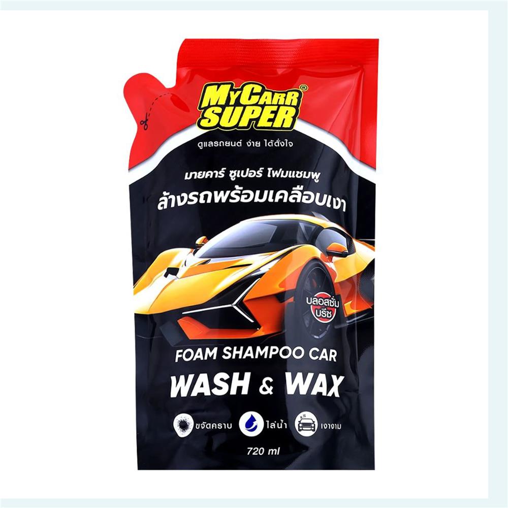โฟมแชมพูล้างรถเคลือบเงา MY CARR SUPER 720 มล. BLOSSOM BREEZE