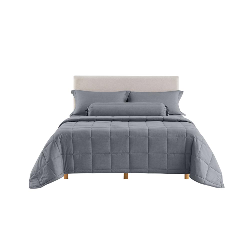 ชุดผ้าปูที่นอน 6 ฟุต 6 ชิ้น LOTUS ATTITUDE ELEMENTS GRANITE