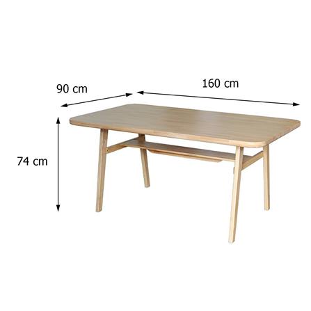 ชุดโต๊ะอาหาร 6 ที่นั่ง FURDINI PARIS สี NATURAL_6