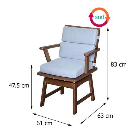 ชุดโต๊ะอาหาร 6 ที่นั่ง FURDINI HOKKAIDO สีน้ำตาลเข้ม_9