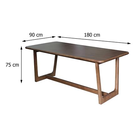 ชุดโต๊ะอาหาร 6 ที่นั่ง FURDINI HOKKAIDO สีน้ำตาลเข้ม_8