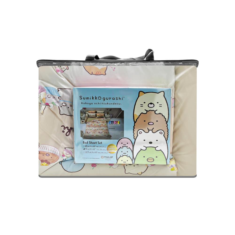 ชุดผ้าปูที่นอน 5 ฟุต 6 ชิ้น TULIP SUMIKKO 60256-DLD030