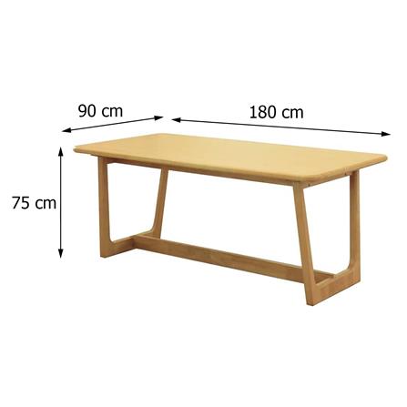 ชุดโต๊ะอาหาร 6 ที่นั่ง FURDINI HOKKAIDO สี NATURAL_10