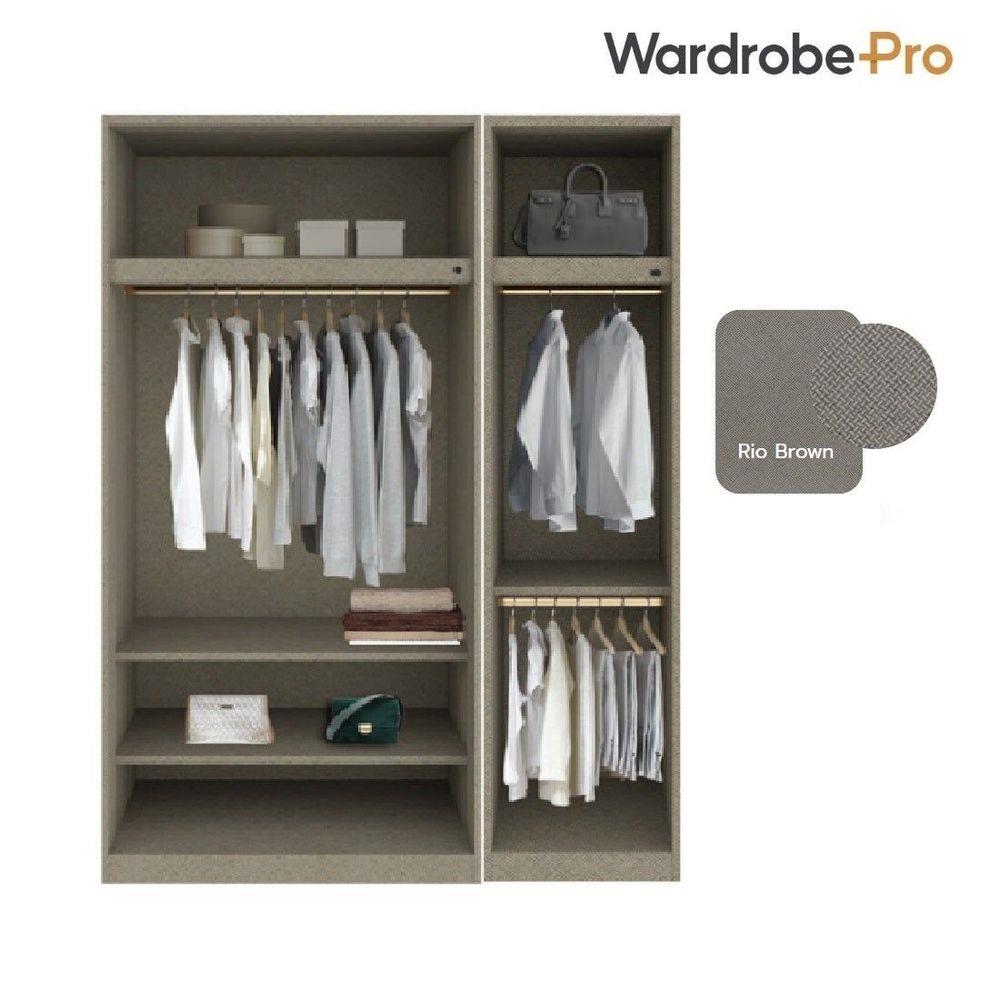 ตู้เสื้อผ้า 3 บานเปิด SB BUILT IN WARDROBE PLUS 59061780 150 ซม. สีไม้อ่อน/RIO BROWN