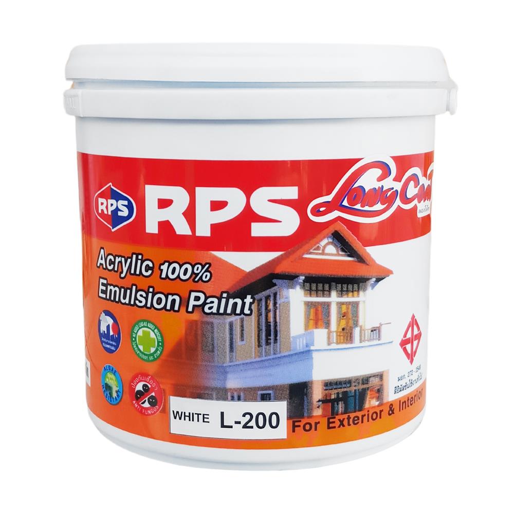 สีน้ำทาภายนอก ชนิดกึ่งเงา RPS L200 BASE A 1 แกลลอน