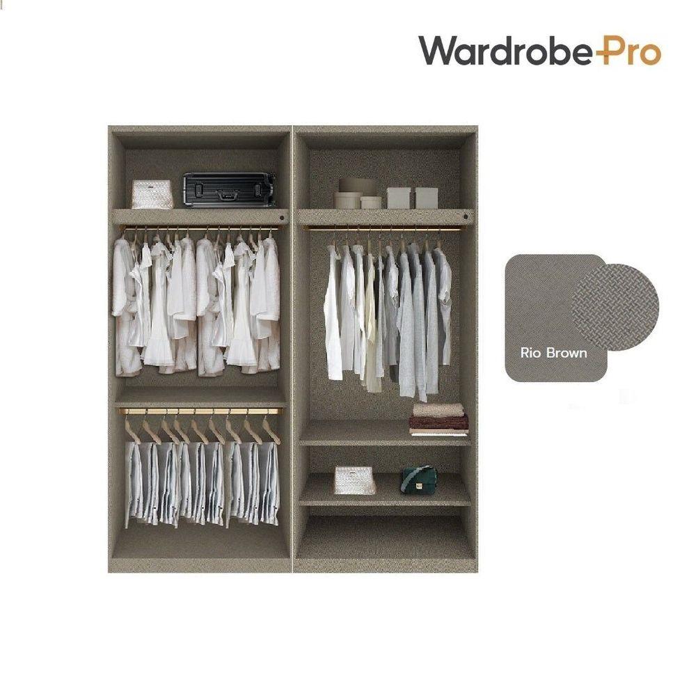 ตู้เสื้อผ้า 4 บานเปิด SB BUILT IN WARDROBE PLUS 59061153 200 ซม. สี PASTELA CREAM