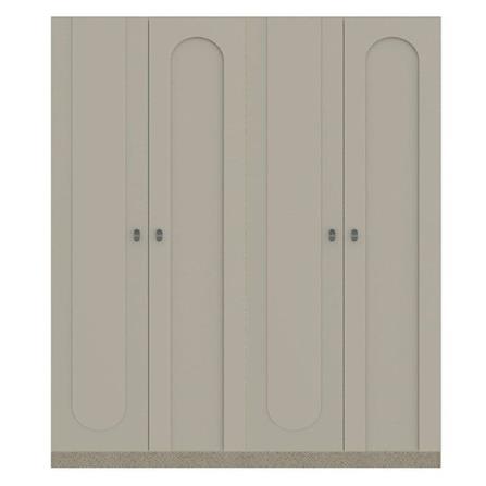 ตู้เสื้อผ้า 4 บานเปิด SB BUILT IN WARDROBE PLUS 59061153 200 ซม. สี PASTELA CREAM_0