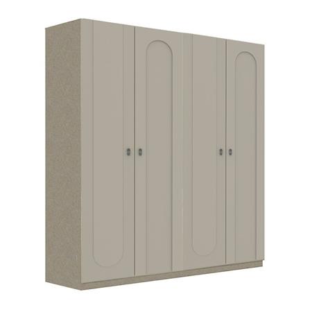 ตู้เสื้อผ้า 4 บานเปิด SB BUILT IN WARDROBE PLUS 59061153 200 ซม. สี PASTELA CREAM_1